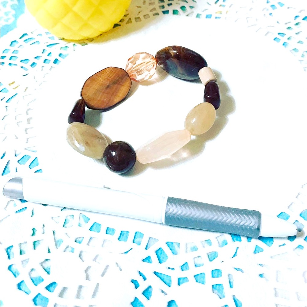 Brown Beaded Bracelet
